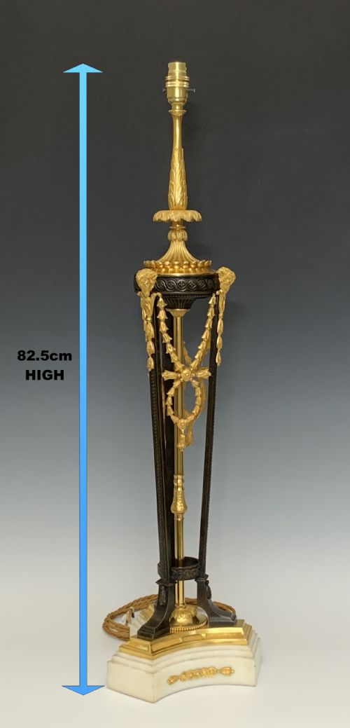 FINE EDWARDIAN TABLE LAMP - ADDITIONAL PHOTO 3