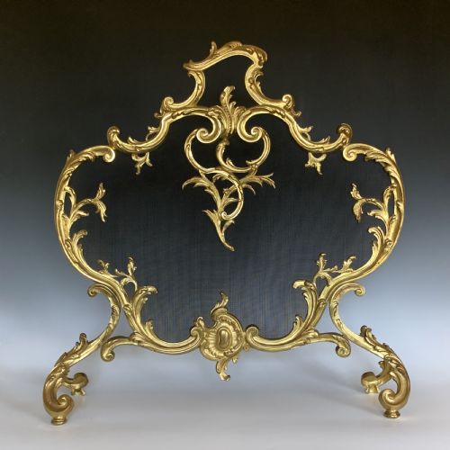 fine french fire screen ormolu firescreen - CATEGORY: ANTIQUE FIREPLACES - DATED 1910