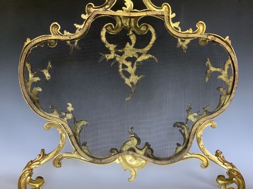 FINE FRENCH FIRE SCREEN ORMOLU FIRESCREEN - ADDITIONAL PHOTO 1