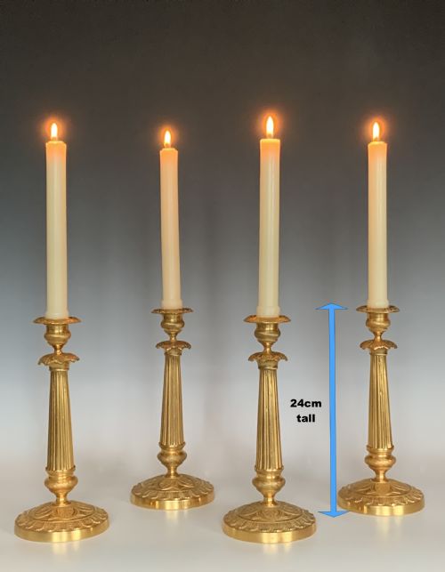 CHARLES X ORMOLU CANDLESTICKS - ADDITIONAL PHOTO 3