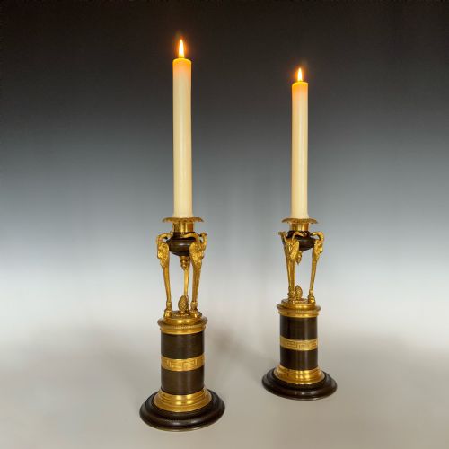 PAIR OF REGENCY CANDLESTICKS - ADDITIONAL PHOTO 5