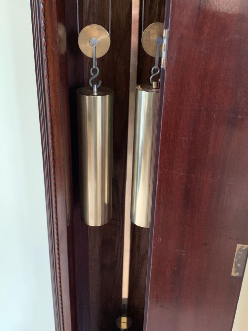 ANTIQUE WARING GILLOW LTD LIVERPOOL MAHOGANY GRANDMOTHER LONGCASE CLOCK IN GEORGIAN STYLE - ADDITIONAL PHOTO 6