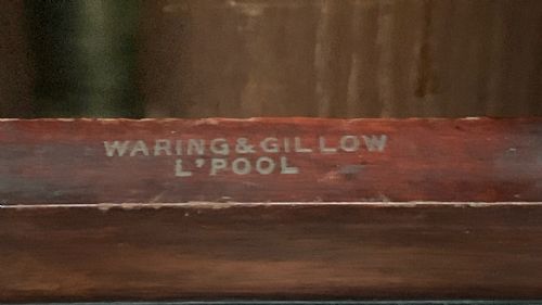 ANTIQUE WARING GILLOW LTD LIVERPOOL MAHOGANY GRANDMOTHER LONGCASE CLOCK IN GEORGIAN STYLE - ADDITIONAL PHOTO 8