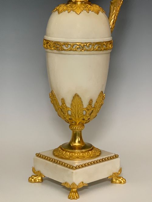 PAIR OF ORMOLU MOUNTED MARBLE EWERS AFTER CLAUDE GALLE - ADDITIONAL PHOTO 5