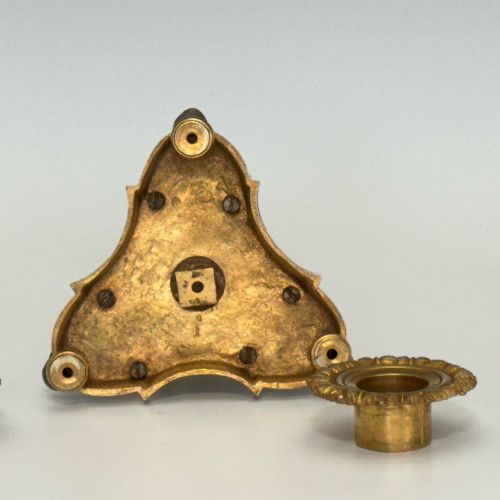 PAIR OF ORMOLU SWAN CANDLESTICKS AFTER WILLIAM BATEMAN - ADDITIONAL PHOTO 2