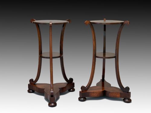 PAIR OF ROSEWOOD EARLY VICTORIAN SIDE TABLESSTANDS - ADDITIONAL PHOTO 1