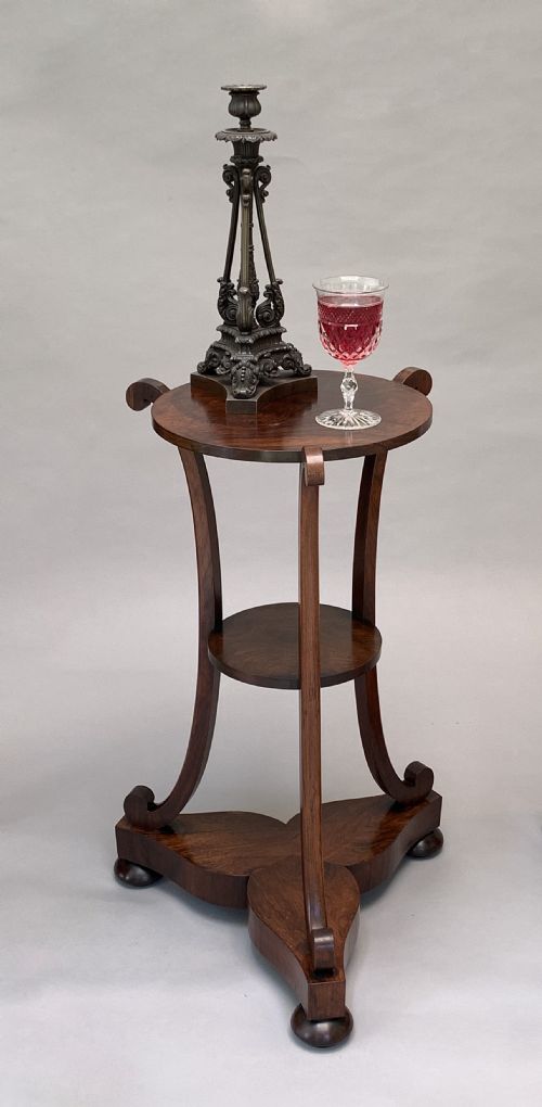 PAIR OF ROSEWOOD EARLY VICTORIAN SIDE TABLESSTANDS - ADDITIONAL PHOTO 5
