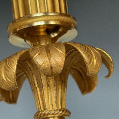 PAIR OF FRENCH EARLY 19TH CENTURY CANDLESTICKS - ADDITIONAL PHOTO 5