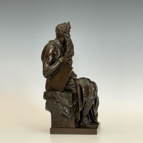 ANTIQUE 19TH CENTURY BRONZE FIGURE OF MOSES - ADDITIONAL PHOTO 5