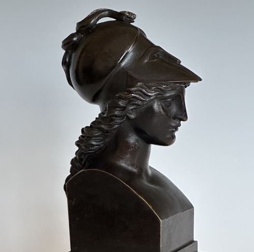 GRAND TOUR BRONZE BUST OF ATHENA - ADDITIONAL PHOTO 7