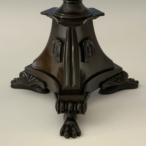 ANTIQUE PAIR OF GEORGE IV BRONZE CANDELABRA WILLIAM BULLOCK - ADDITIONAL PHOTO 3