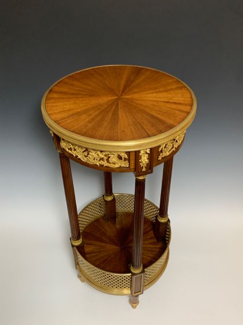 FRENCH ORMOLU MOUNTED GUERIDON TABLE - ADDITIONAL PHOTO 3