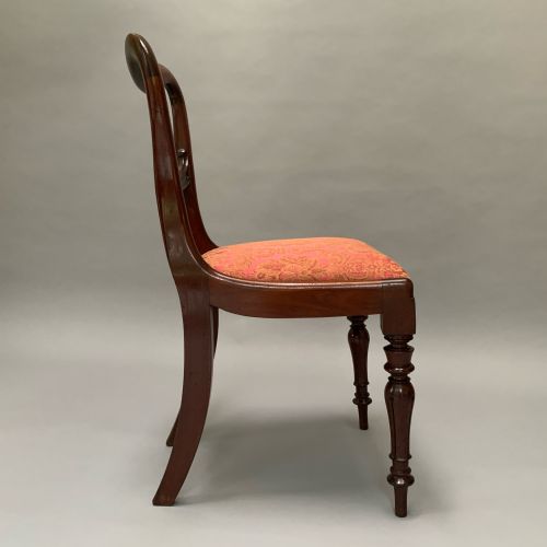 SET OF SIX VICTORIAN MAHOGANY DINING CHAIRS - ADDITIONAL PHOTO 5