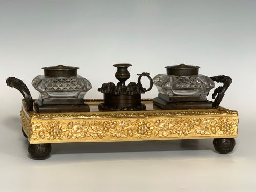 GEORGE IV ORMOLU BRONZE DESK STAND - ADDITIONAL PHOTO 1