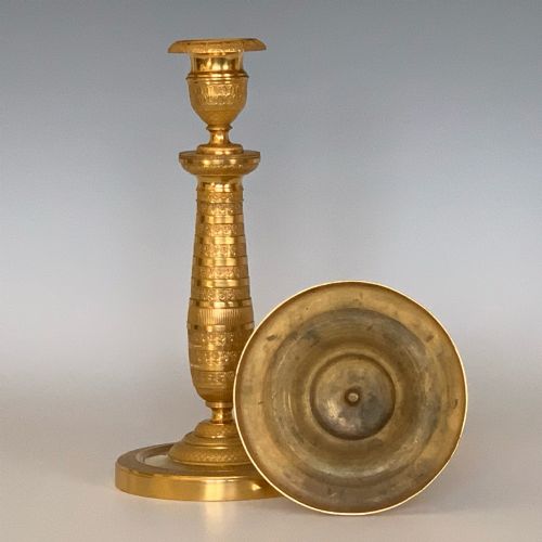 CHARLES X ORMOLU CANDLESTICKS - ADDITIONAL PHOTO 2