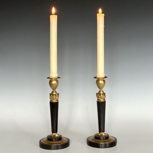 FRENCH EMPIRE CANDLESTICKS CLAUDE GALLE - ADDITIONAL PHOTO 2