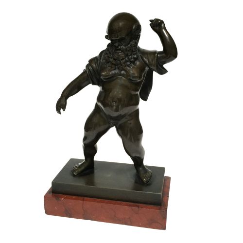 antique grand tour bronze figure of silenus after the antique - CATEGORY: ANTIQUE SCULPTURES - DATED 1880