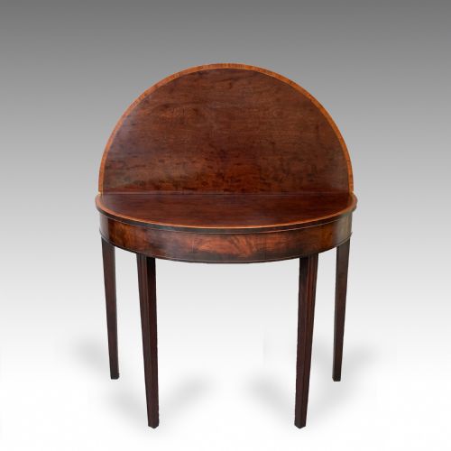 ANTIQUE MAHOGANY GEORGIAN TEA TABLE - ADDITIONAL PHOTO 3