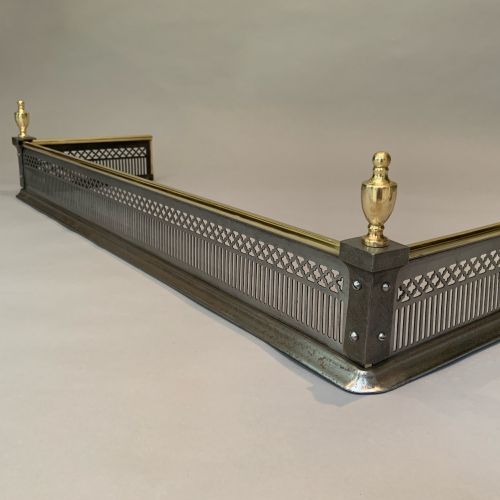 ANTIQUE GEORGIAN STEEL FENDER - ADDITIONAL PHOTO 1