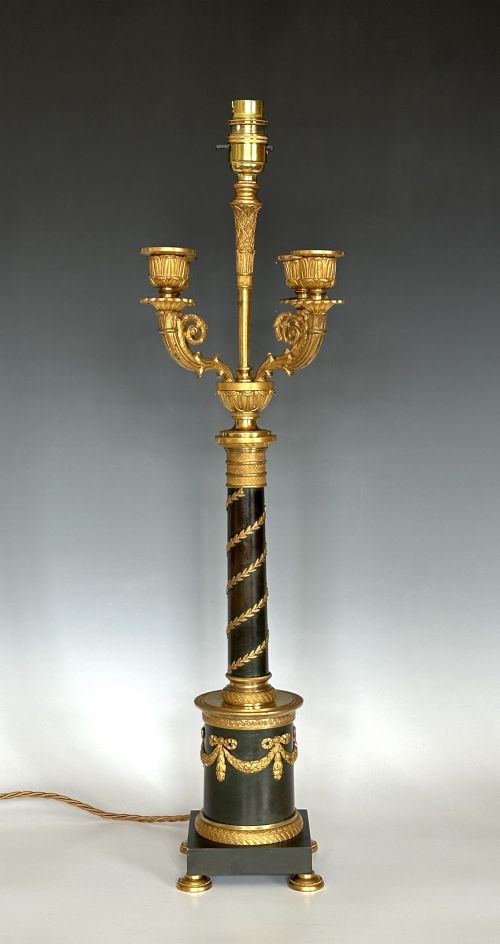empire revival austrian table lamp - CATEGORY: ANTIQUE LIGHTING - DATED 1910
