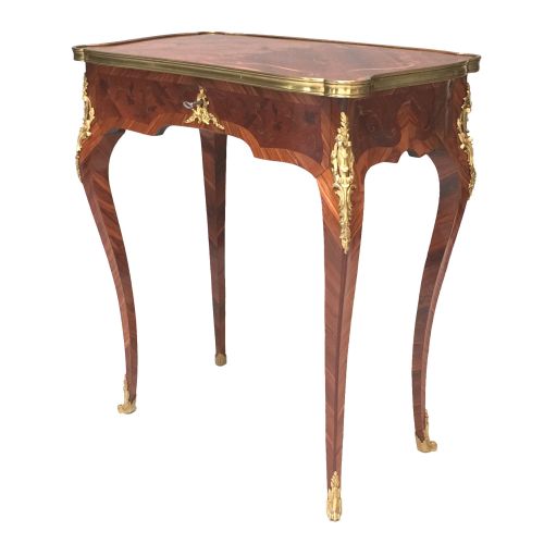 FRENCH KINGWOOD MARQUETRY SIDE TABLE BY MILLET