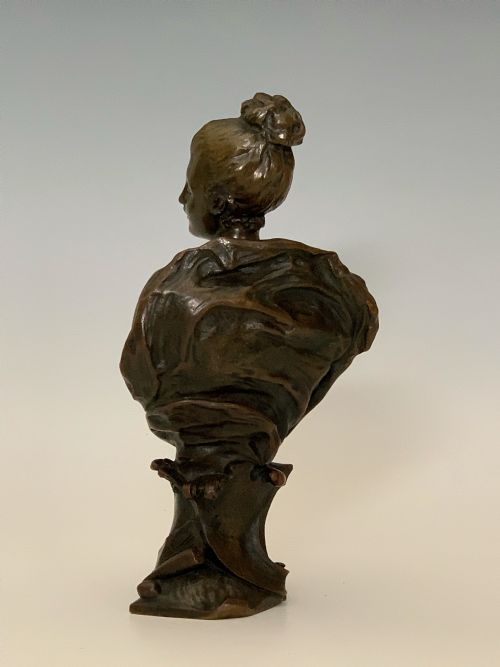 EMILE LAPORTE BRONZE BUST - ADDITIONAL PHOTO 3