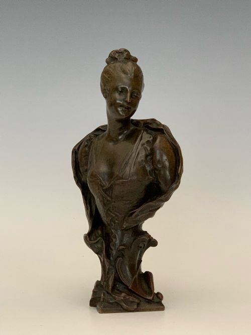 EMILE LAPORTE BRONZE BUST - ADDITIONAL PHOTO 4