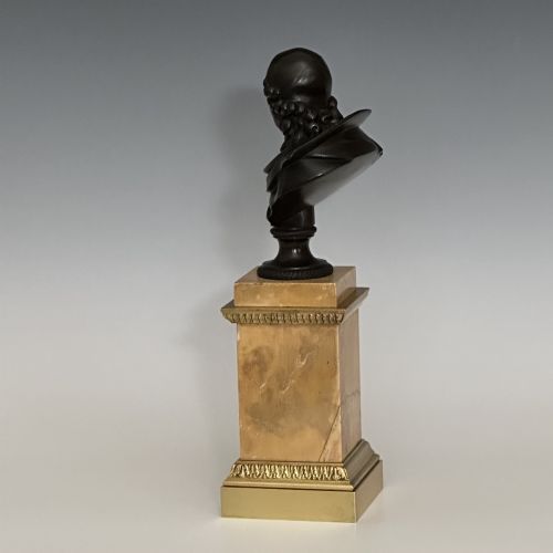 FRENCH BRONZE BUST OF PIERRE CORNEILLE - ADDITIONAL PHOTO 2