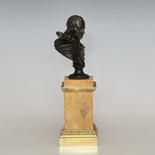 FRENCH BRONZE BUST OF PIERRE CORNEILLE - ADDITIONAL PHOTO 5
