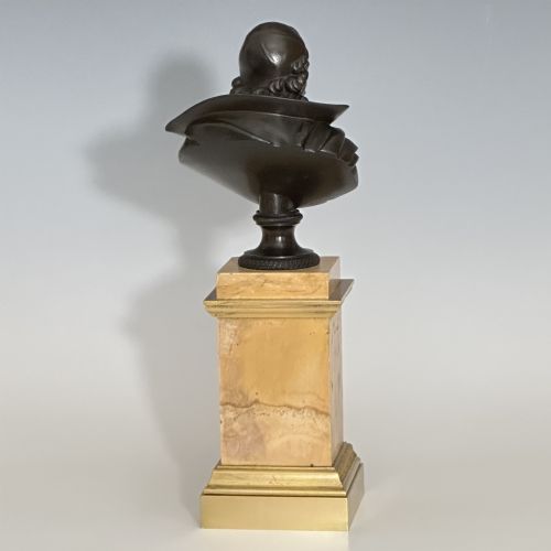 FRENCH BRONZE BUST OF PIERRE CORNEILLE - ADDITIONAL PHOTO 6