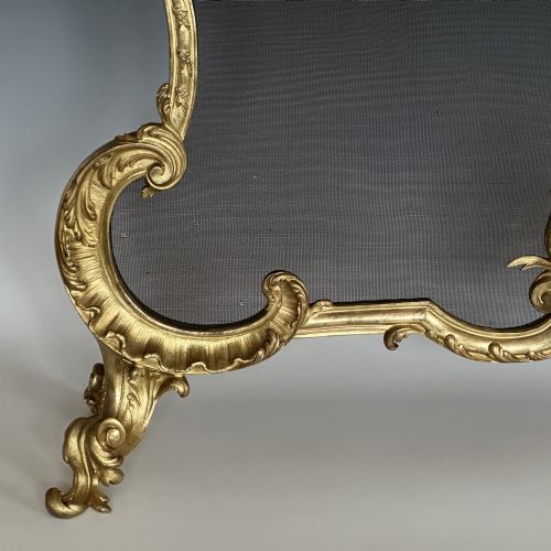 ANTIQUE FRENCH ORMOLU FIRESCREEN - ADDITIONAL PHOTO 4