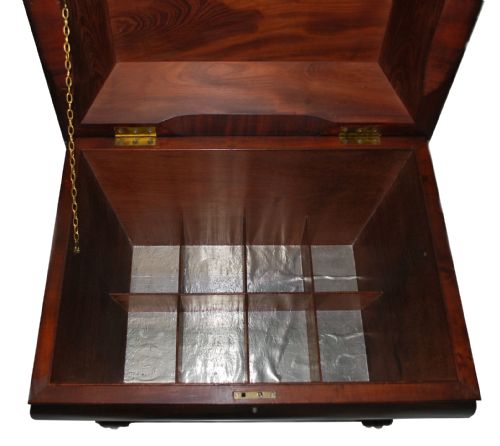 ANTIQUE GEORGE IV MAHOGANY CELLARETTE - ADDITIONAL PHOTO 2