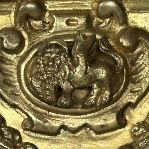 FIVE 18TH CENTURY VENETIAN GILT BRONZE CANDLESTICKS - ADDITIONAL PHOTO 1