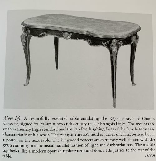 FRANCOIS LINKE KINGWOOD ROSEWOOD ORMOLU MOUNTED CENTRE TABLE - ADDITIONAL PHOTO 6