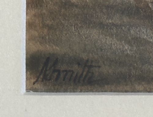 PAIR OF EDWARDIAN SEASCAPE WATERCOLOURS ST HILDA'S - ADDITIONAL PHOTO 3