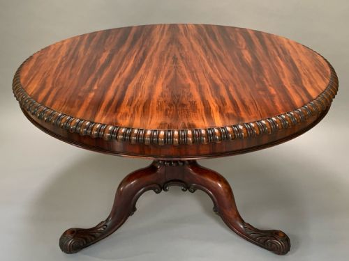 WILLIAM IV GILLOWS ALBUERA WOOD OVAL CENTRE TABLE - ADDITIONAL PHOTO 5