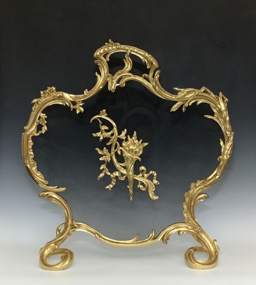 french gilt fire screen ormolu firescreen by by maison marquis - CATEGORY: ANTIQUE FIREPLACES - DATED 1910