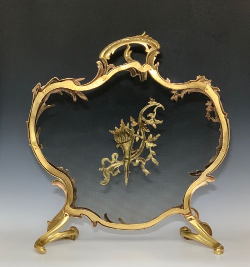 FRENCH GILT FIRE SCREEN ORMOLU FIRESCREEN BY BY MAISON MARQUIS - ADDITIONAL PHOTO 1