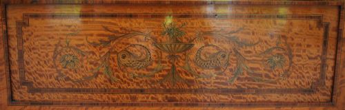 ANTIQUE LATE VICTORIAN SATINWOOD EDWARDS ROBERTS DISPLAY CABINET - ADDITIONAL PHOTO 5
