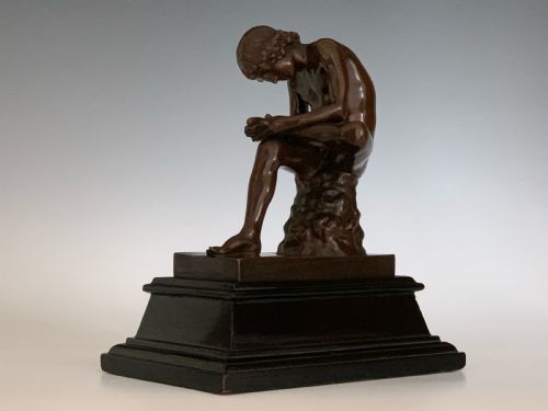 GRAND TOUR STYLE BRONZE SPINARIO BARBEDIENNE - ADDITIONAL PHOTO 1
