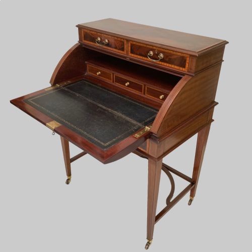 LATE VICTORIAN MAHOGANY BUREAU PROBABLY MAPLES CO - ADDITIONAL PHOTO 3