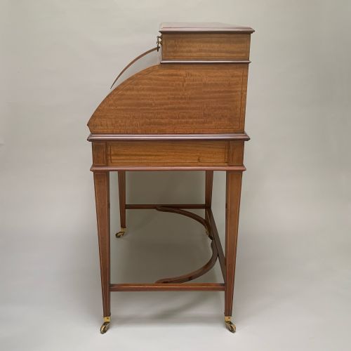 LATE VICTORIAN MAHOGANY BUREAU PROBABLY MAPLES CO - ADDITIONAL PHOTO 5