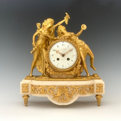 FINE FRENCH ORMOLU MANTEL CLOCK LOUIS XVI STYLE AFTER REMOND - ADDITIONAL PHOTO 2