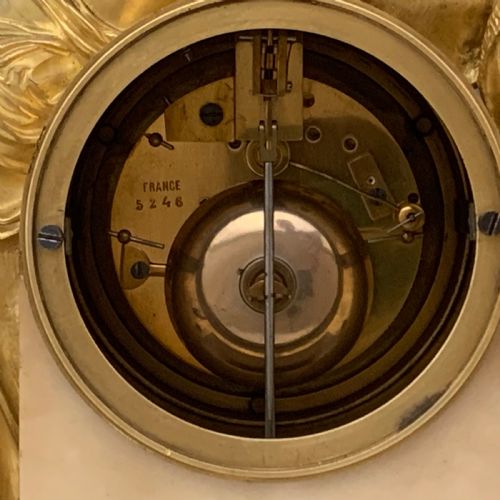FINE FRENCH ORMOLU MANTEL CLOCK LOUIS XVI STYLE AFTER REMOND - ADDITIONAL PHOTO 7
