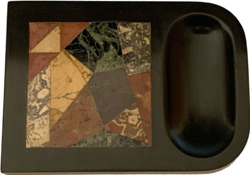 DERBYSHIRE SPECIMEN MARBLE PAPERWEIGHT PIN TRAY - ADDITIONAL PHOTO 4