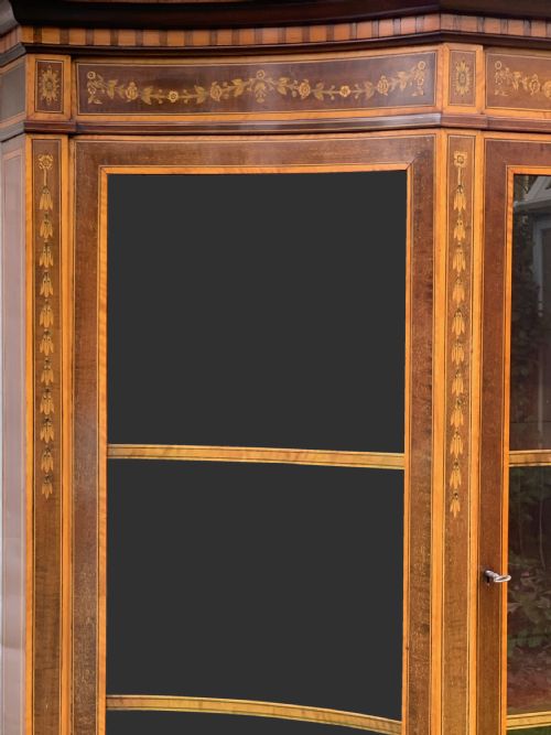EDWARDS ROBERTS MAHOGANY MARQUETRY CABINET - ADDITIONAL PHOTO 1