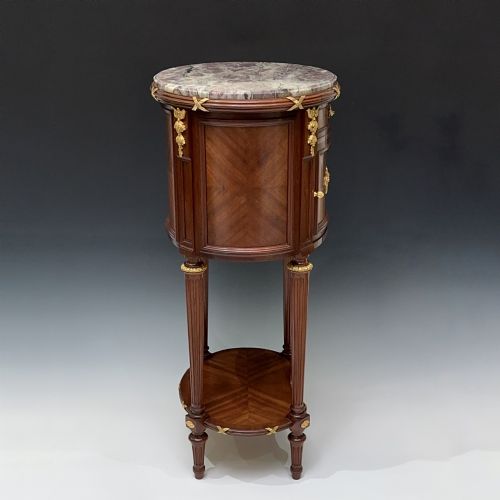 FRENCH MAHOGANY BEDSIDE TABLE DE NUIT FRANOIS LINKE - ADDITIONAL PHOTO 3