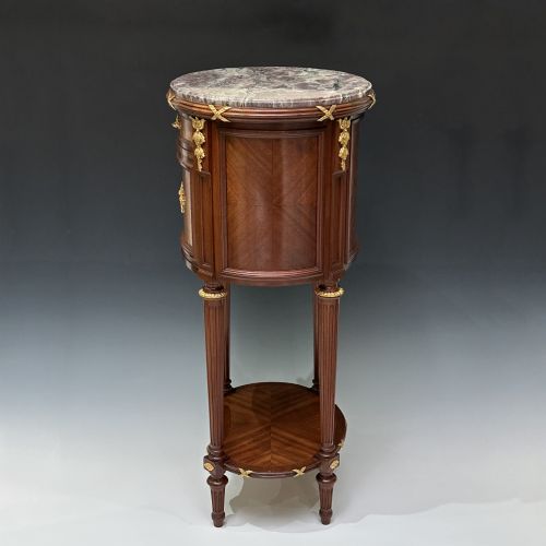 FRENCH MAHOGANY BEDSIDE TABLE DE NUIT FRANOIS LINKE - ADDITIONAL PHOTO 7