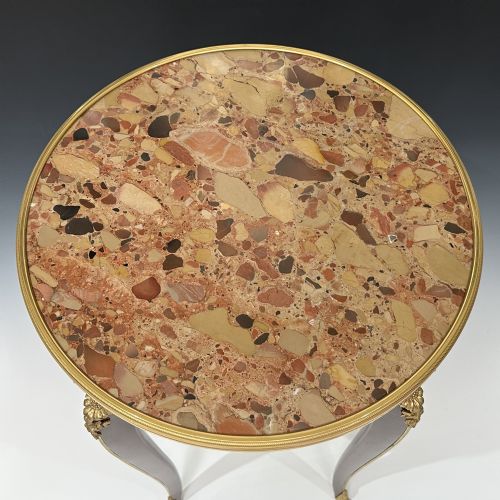 LOUIS XV STYLE MAHOGANY GILT BRONZE MOUNTED SIDE TABLE FRANOIS LINKE - ADDITIONAL PHOTO 2