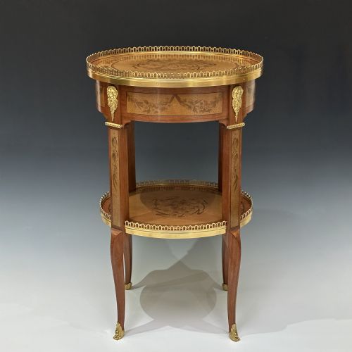 ORMOLU MOUNTED TRANSITIONAL STYLE TABLE BY ZWIENER JANSEN - ADDITIONAL PHOTO 1